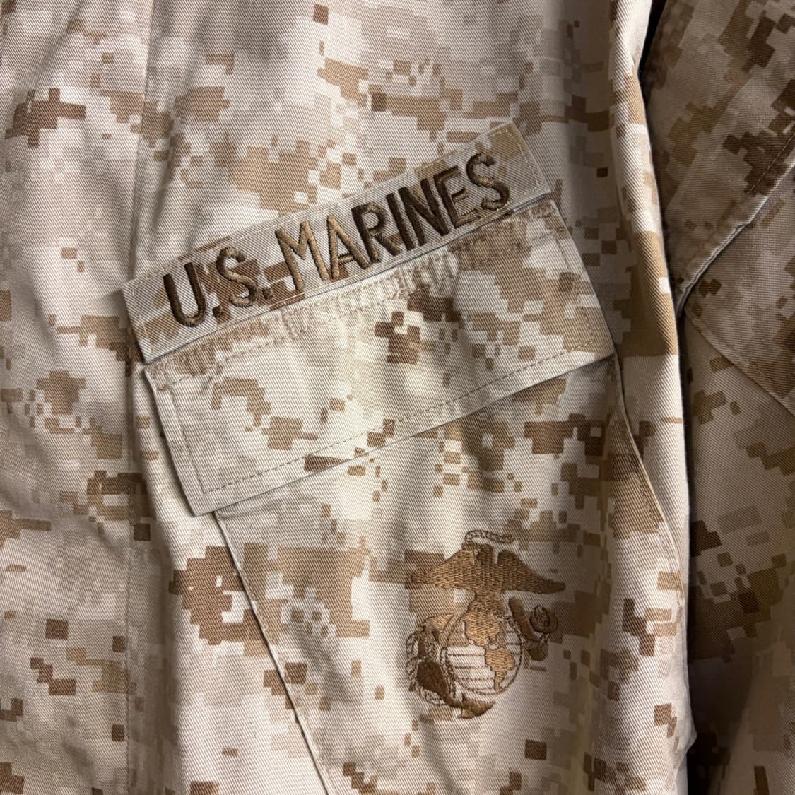미해병대 오리지널 USMC 데저트 MARPAT 전투복 상의 S-R 상품이미지4