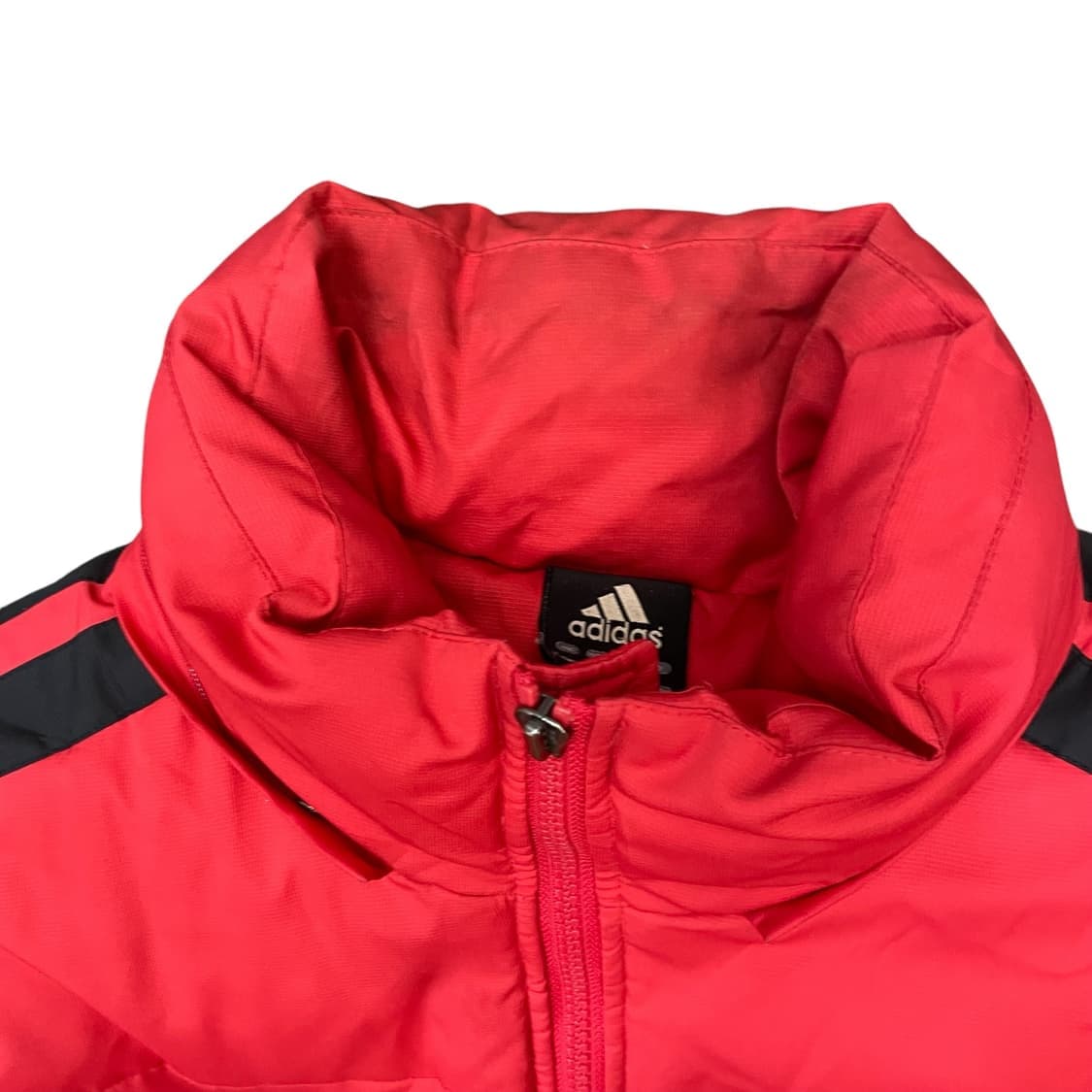 아디다스 레드 블랙삼선 덕다운 패딩 점퍼 95 상품이미지4