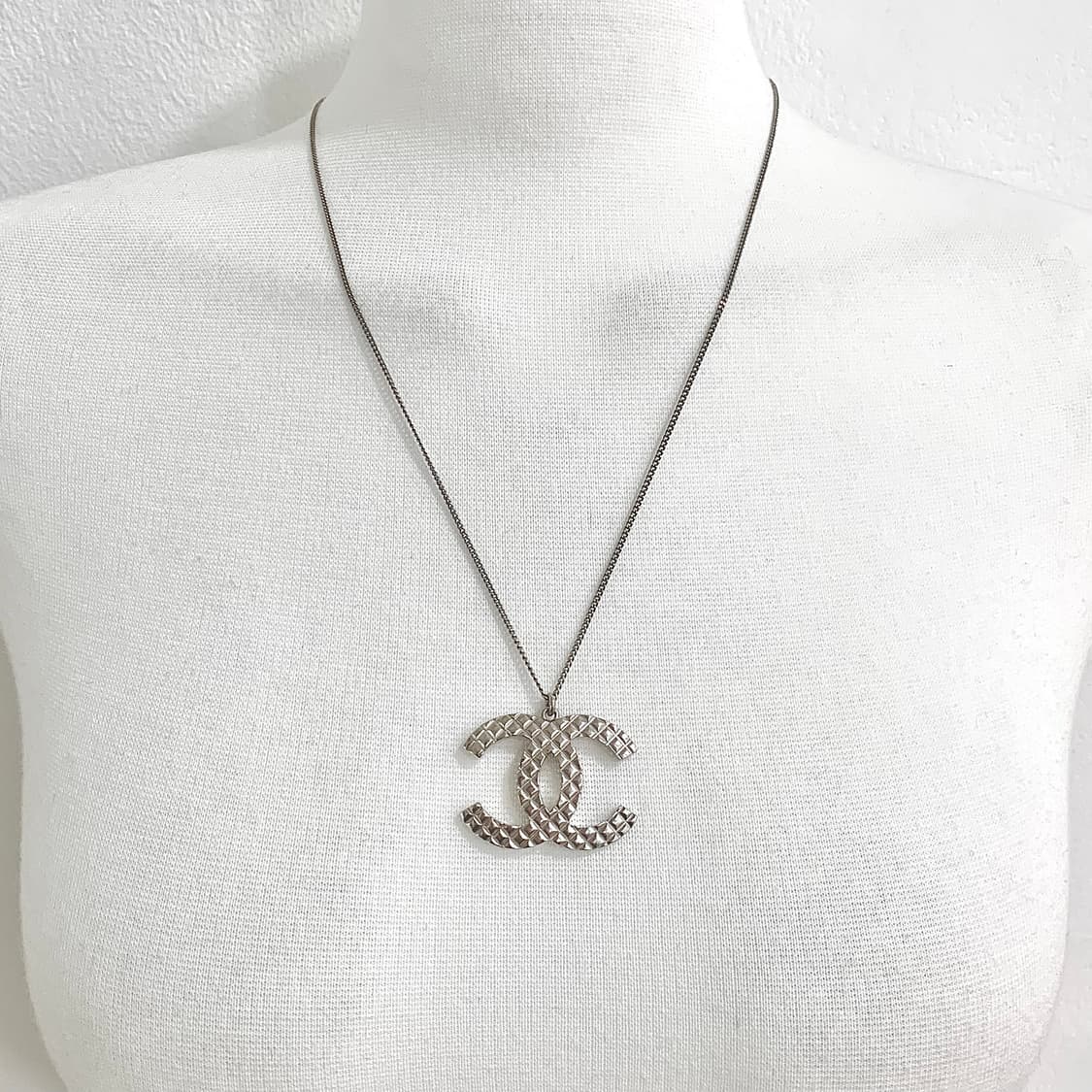 샤넬 실버 롱&숏 롱 실버 목걸이 상품이미지8