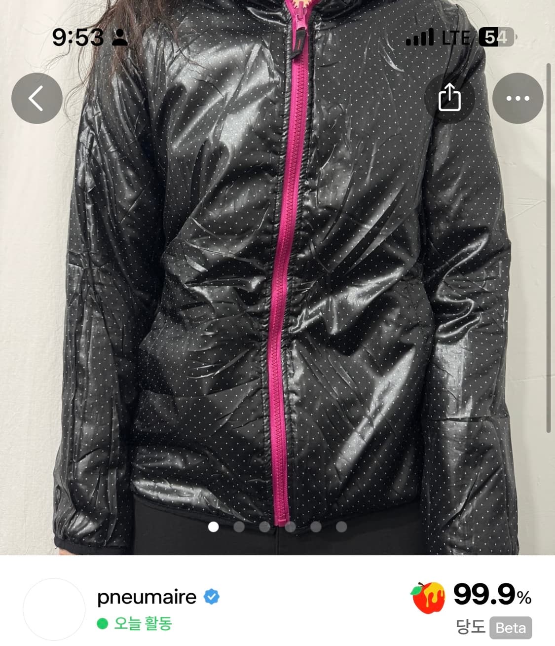 도트 리버시블 패딩 상품이미지1