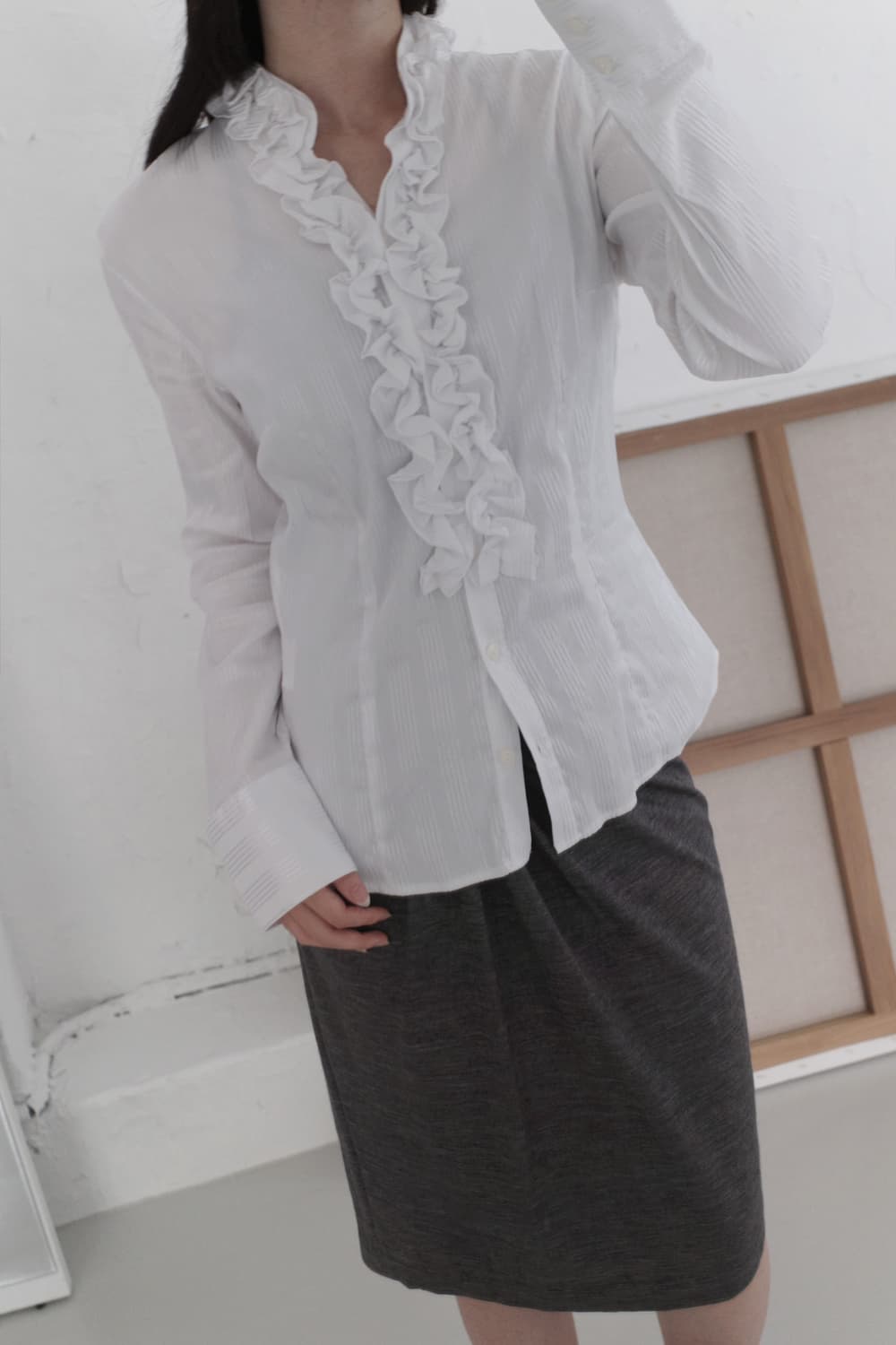 naracamicie) frill shirt 상품이미지6