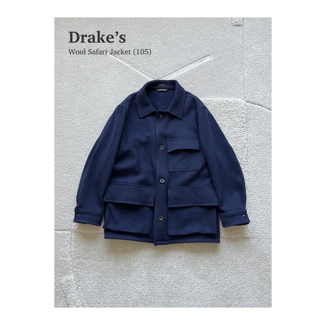 드레익스 울 사파리 자켓 (105) 상품이미지1