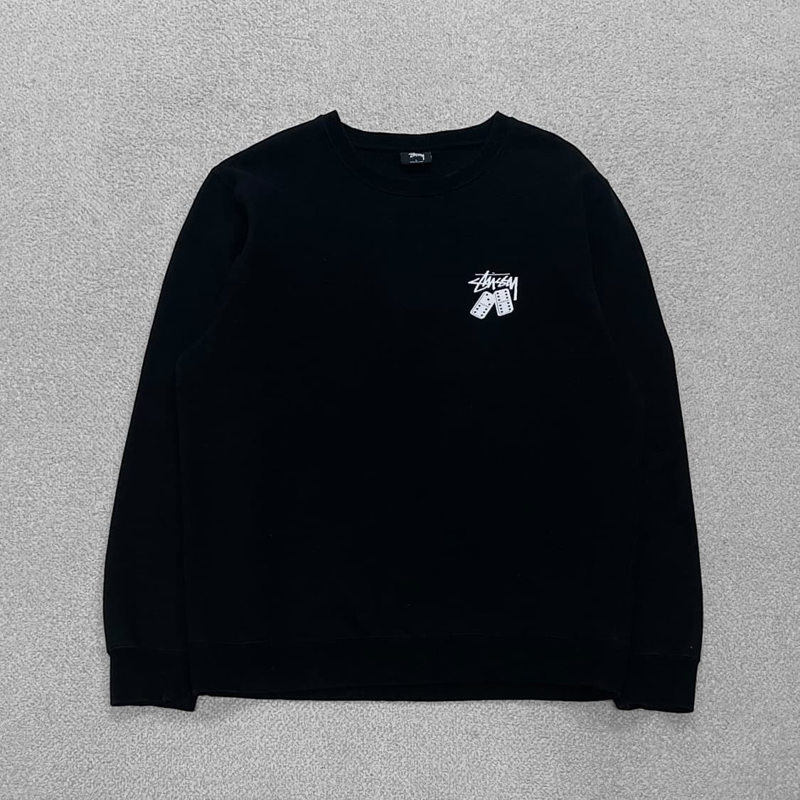 스투시 Stussy 도미노 다이스 크루넥 맨투맨 블랙 상품이미지2