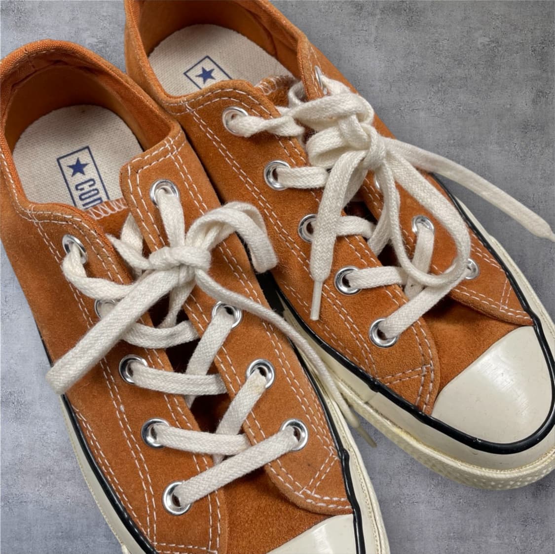 컨버스 Converse 오렌지 스웨이드 척테일러 로우 230 상품이미지4