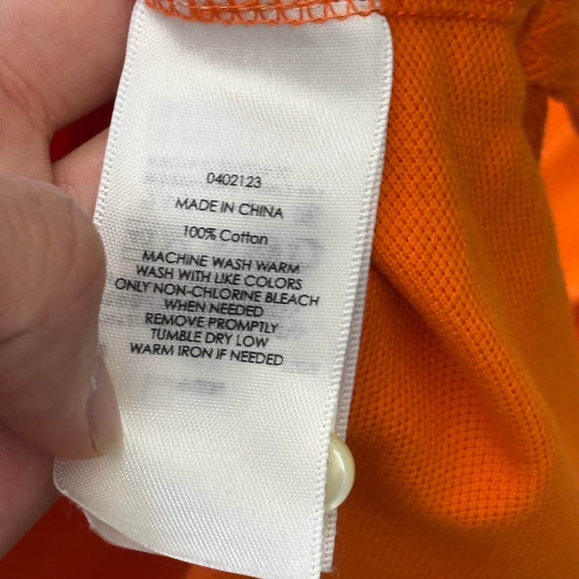 XL 폴로랄프로렌 빅포니 오렌지 카라반팔티 상품이미지5