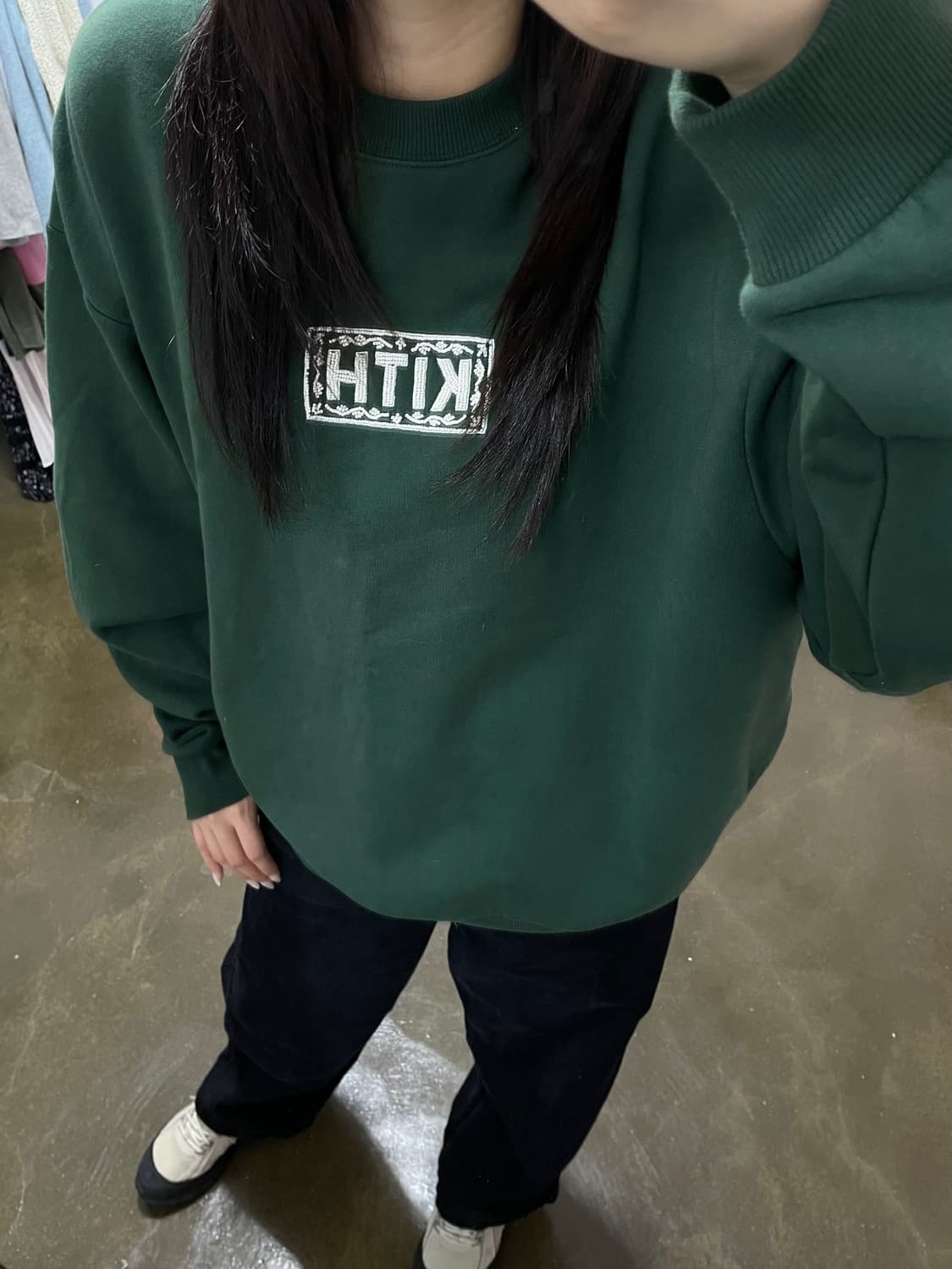 KITH 맨투맨 딥그린 L사이즈 상품이미지2