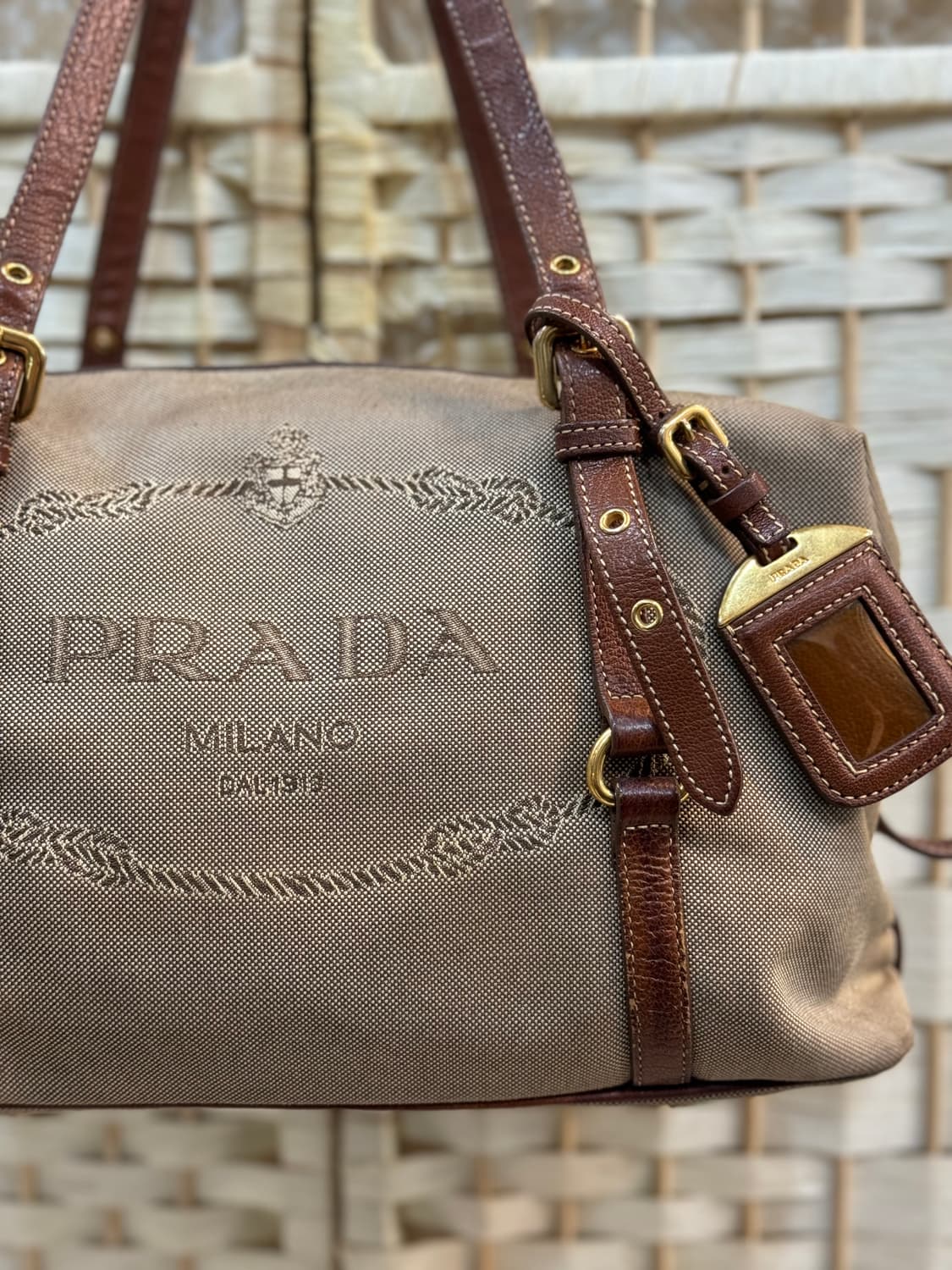 정품 프라다 캔버스 숄더백 팝니다 상품이미지2