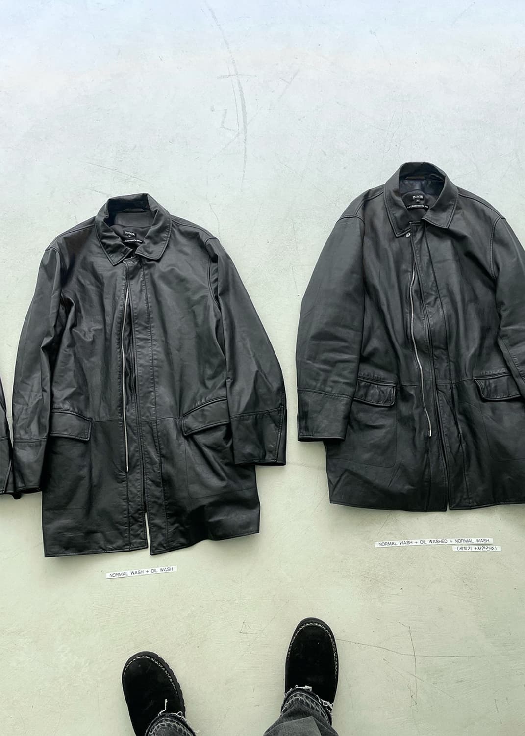 Innir 이니어 254 OIL WASHED LAMBSKIN COAT 상품이미지6