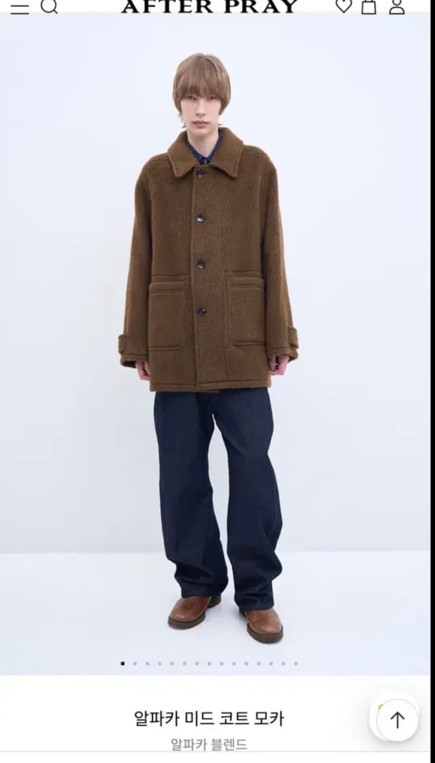 애프터프레이 알파카 미드코트 L사이즈 상품이미지1
