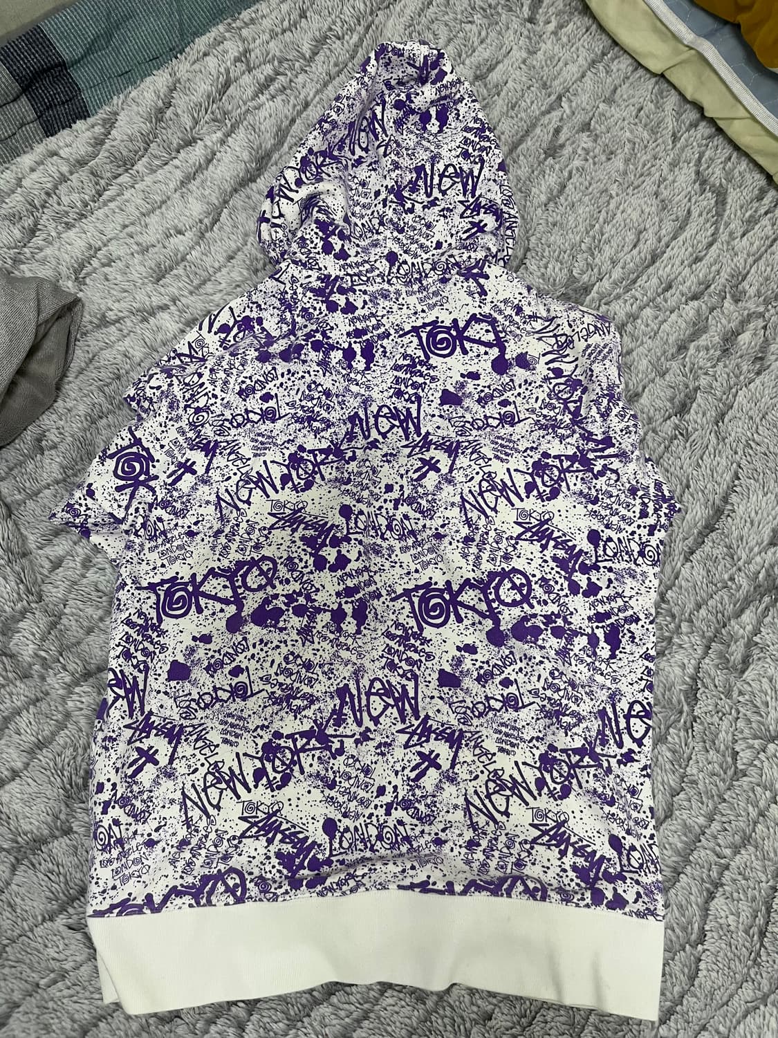 스투시 낙서 후드집업 상품이미지2