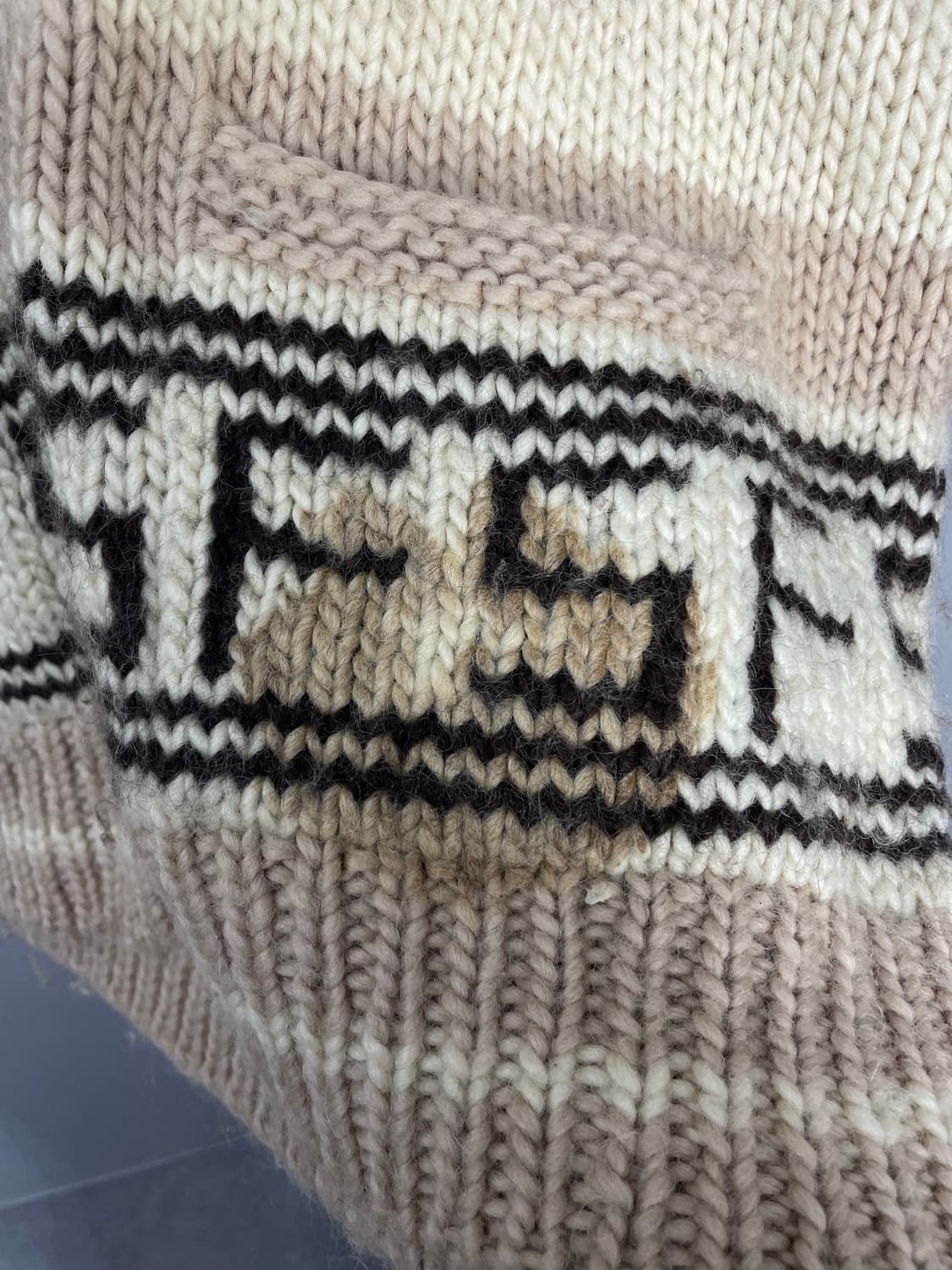 빈티지 울 코위찬 니트 집업 H2199 상품이미지6