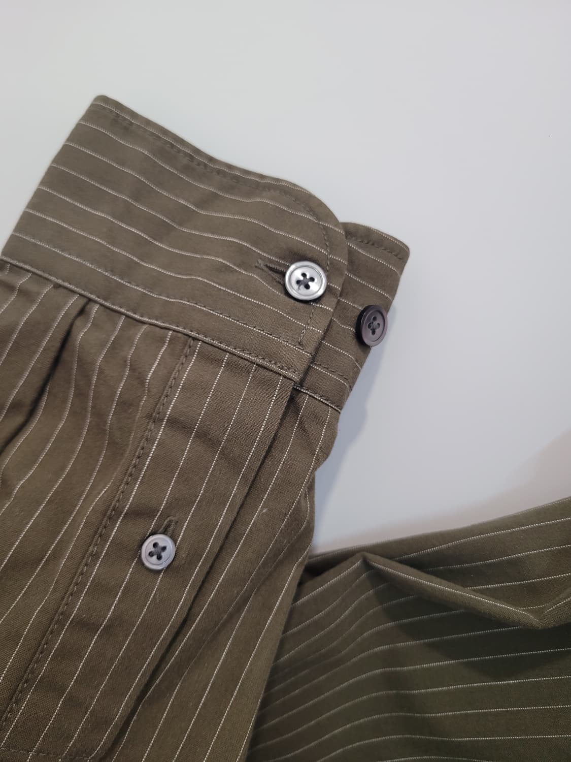 프리즘웍스 와바시 유틸리티 셔츠 올리브 XL사이즈 상품이미지6