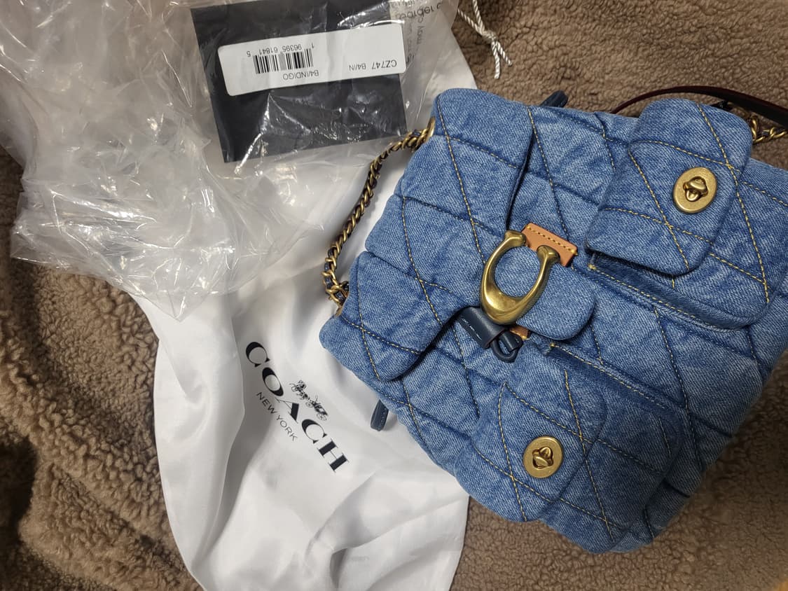 코치 태비 데님 백팩 상품이미지1