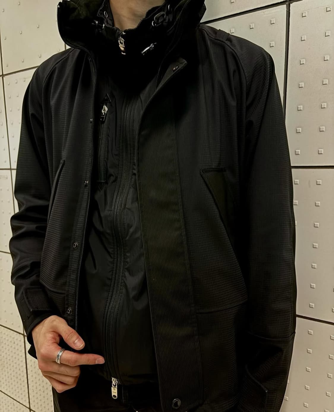 [S] 준야와타나베 18aw 체크 라미네이트자켓 상품이미지6