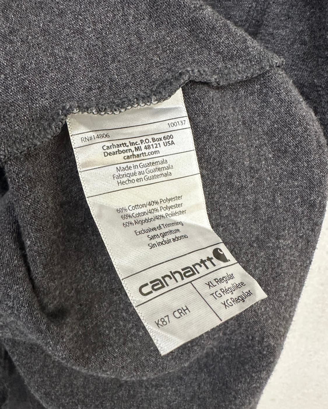 (XL)칼하트 커스텀 반팔-M2091 상품이미지5