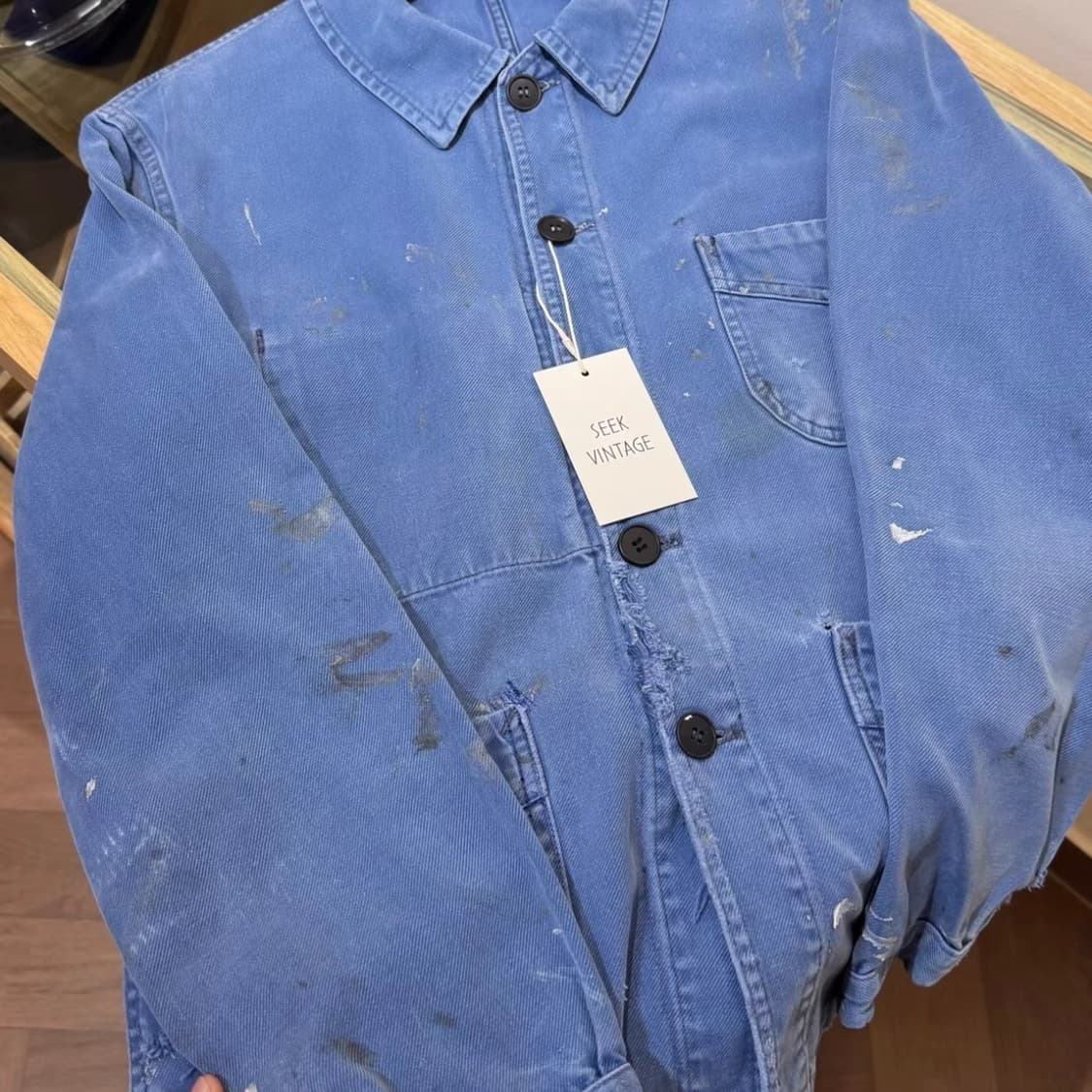 50s-60s 프렌치 워크자켓 (프랑스군 공발 오리지널) 상품이미지6