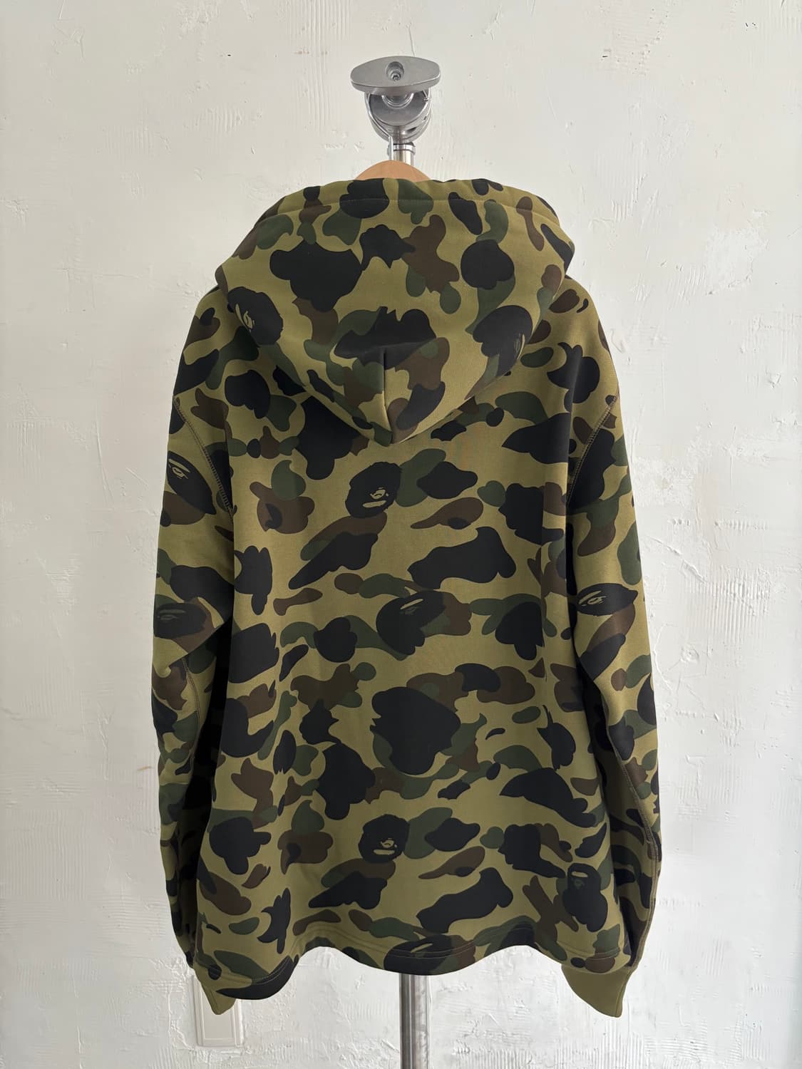 Bape 베이프 그린 퍼스트 카모 컬리지 풀오버 후디 상품이미지5