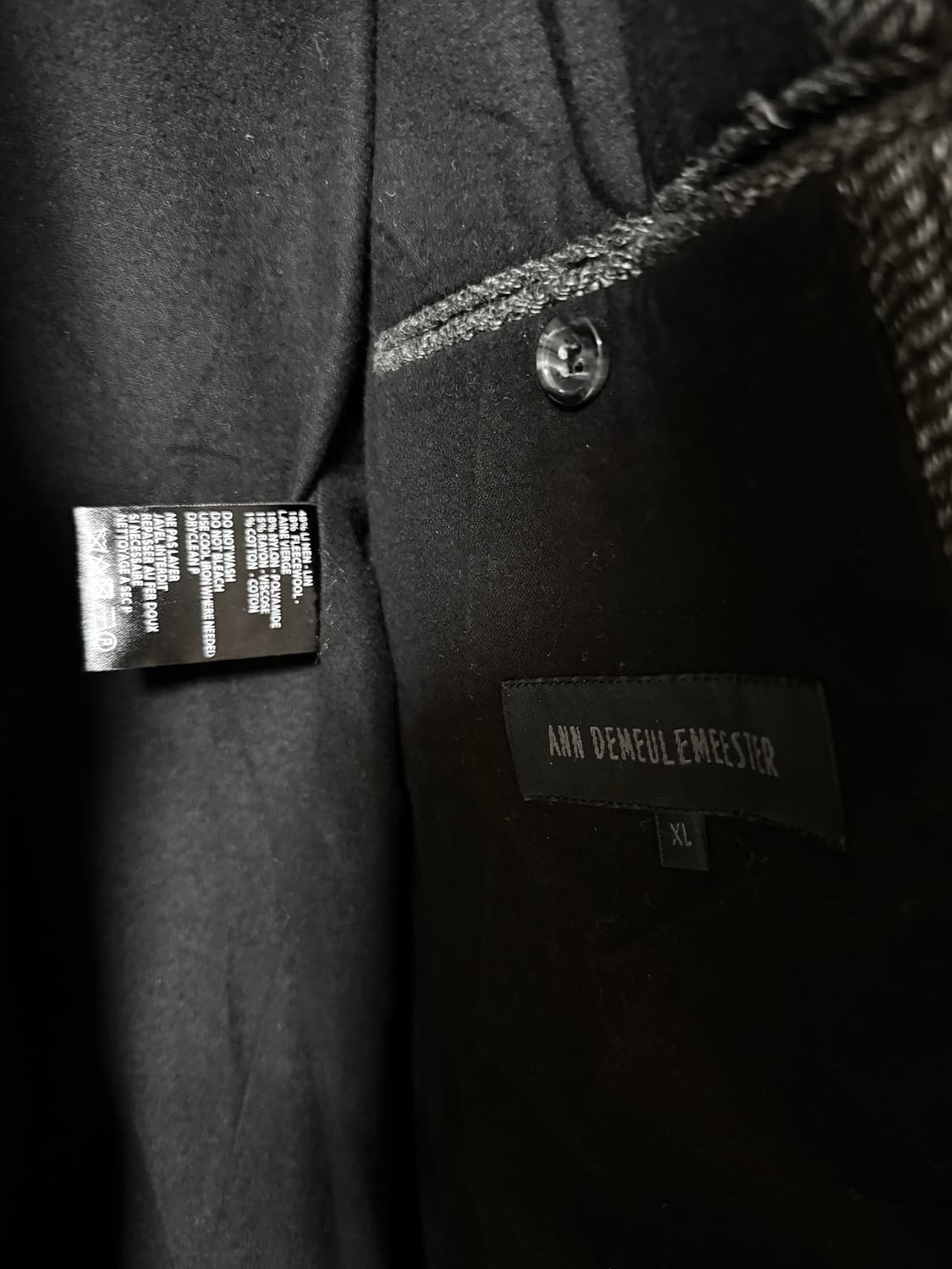 앤드뮐미스터 13fw 헤어리 시그니처 울혼방 코트 상품이미지6