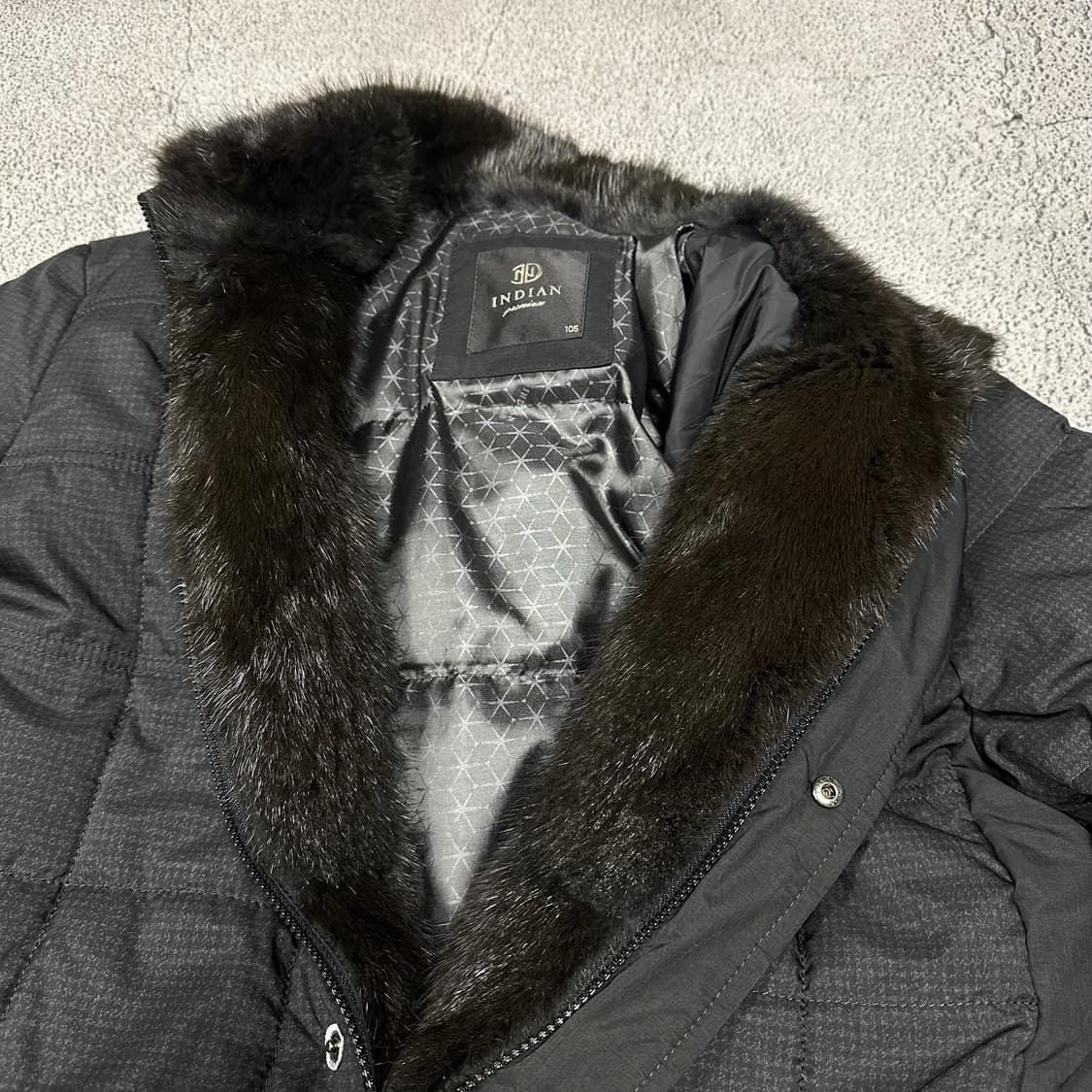✨ (바배) 인디안 구스다운 천연모피 남성  패딩  상품이미지3