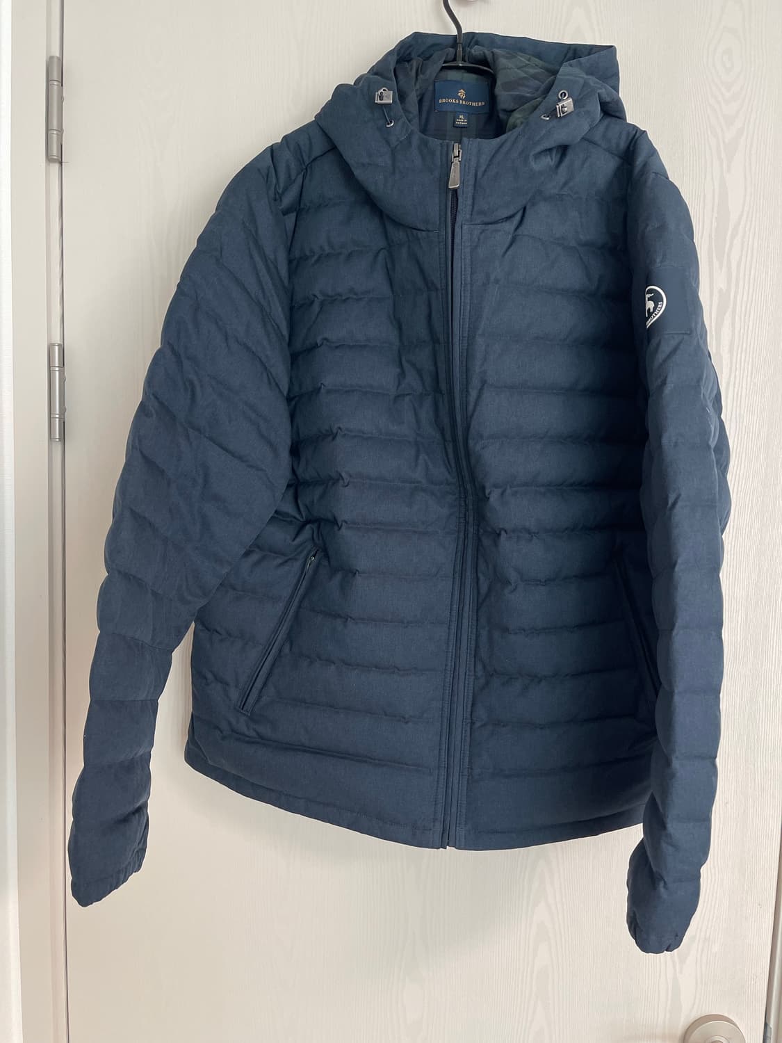 브룩스 브라더스 퀼팅 후드 덕다운 네이비 XL 상품이미지1