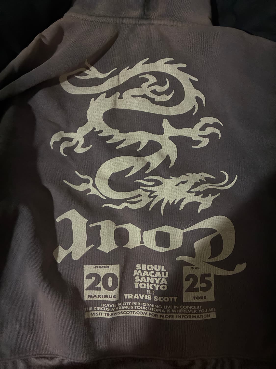 트레비스스캇 내한 머천 후드집업 s 상품이미지2