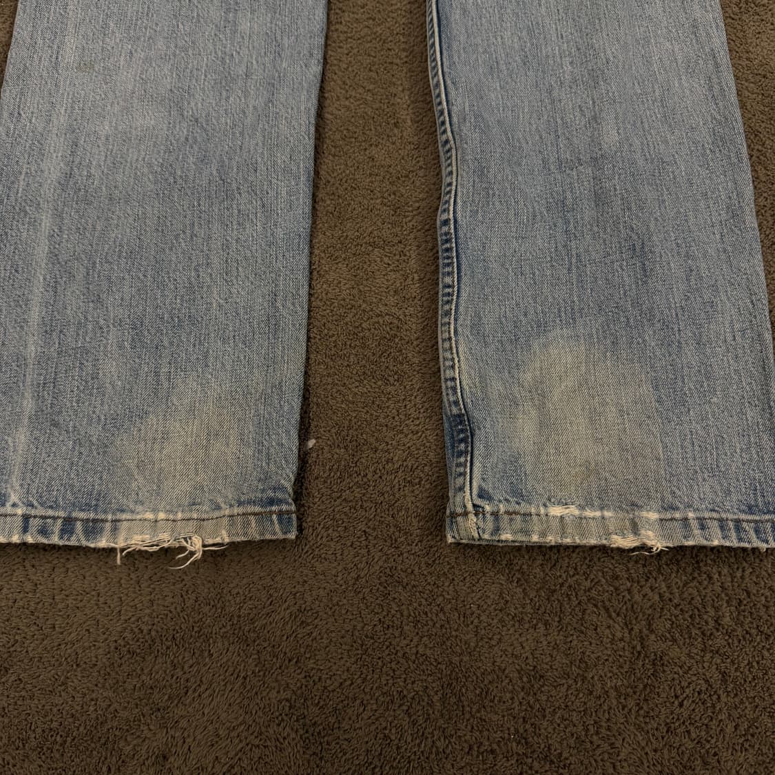 [ 정품/34X34 ] 할리데이비슨 빈티지 가죽 패치 로고 데님 청바지 상품이미지9