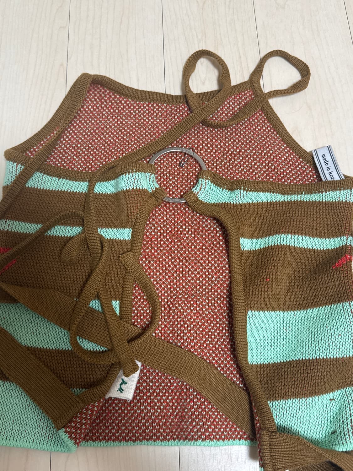 앤더슨벨 홀터 니트탑 상품이미지3