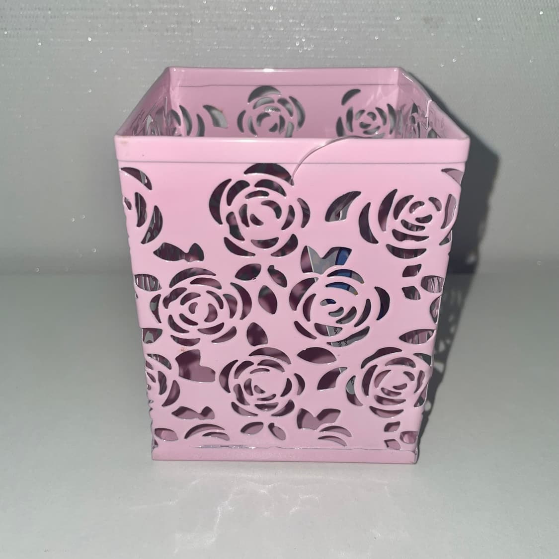 (새상품) 고전 베이비핑크 로즈 연필꽂이 상품이미지2