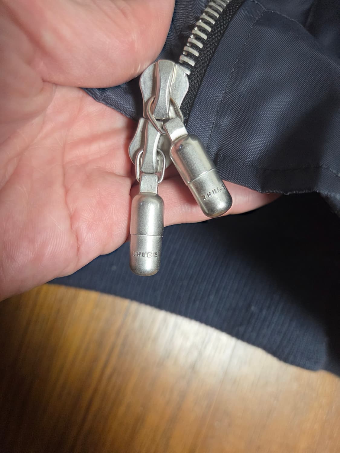 Rhude 네이비 블루 MA-1 자켓 상품이미지7