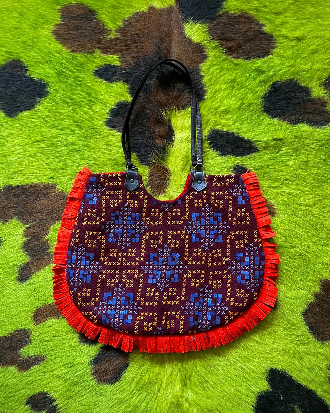 JAMIN PUECH Fringe Wool Shoulder Bag 상품이미지2