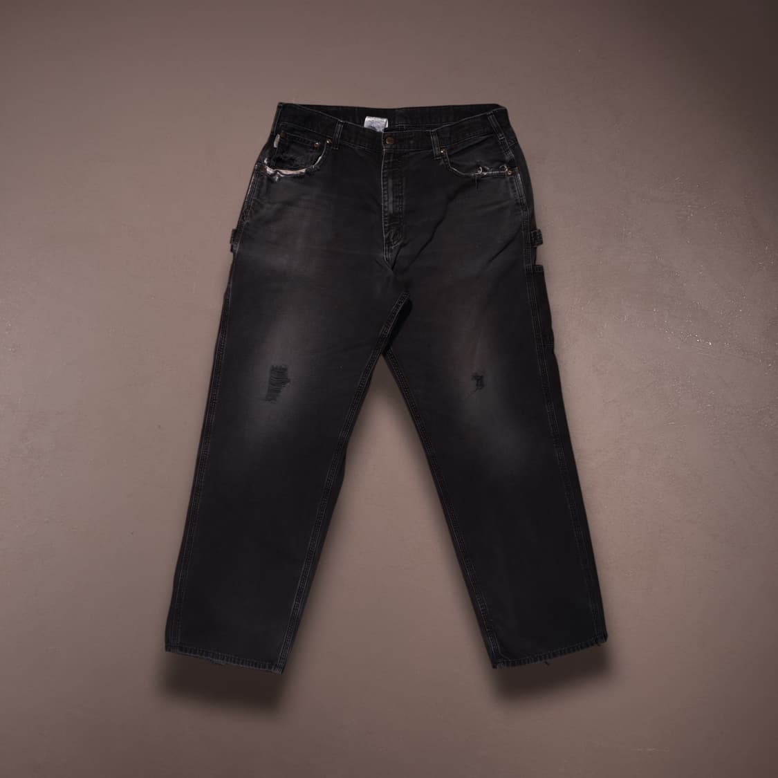 칼하트 카펜터 데님 팬츠 흑청 상품이미지1