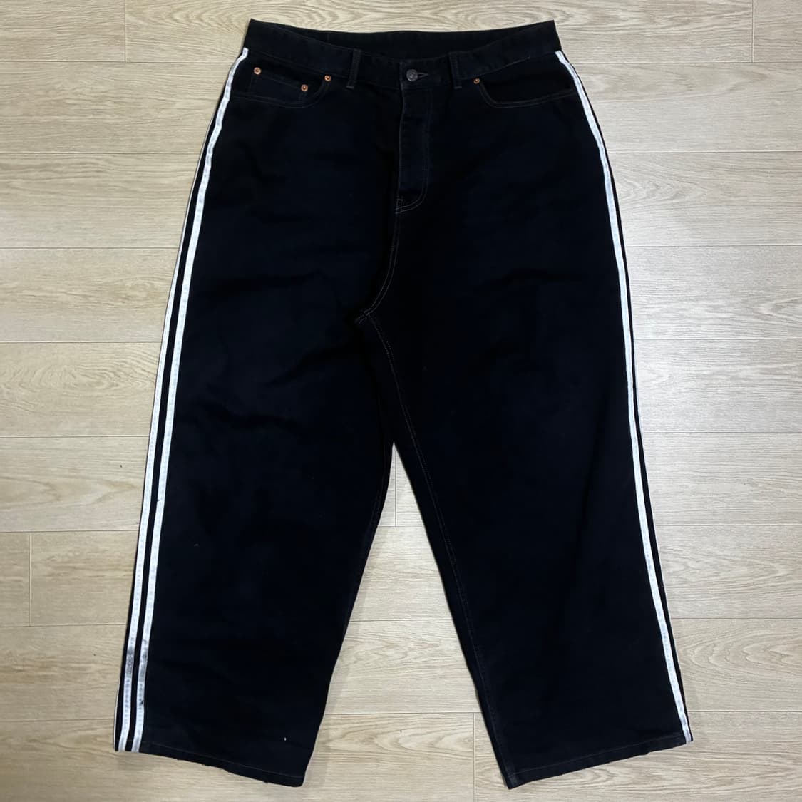 [S] 발렌시아가 아디다스 라지배기 데님 팬츠 청바지 상품이미지1