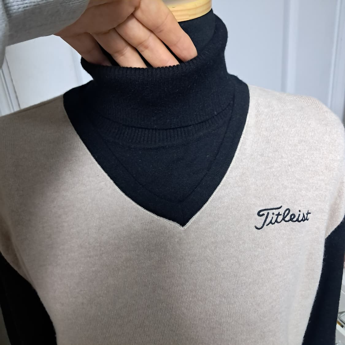 타이틀리스트 정품 남성  캐시미어+모 니트 XL(105) 상품이미지6