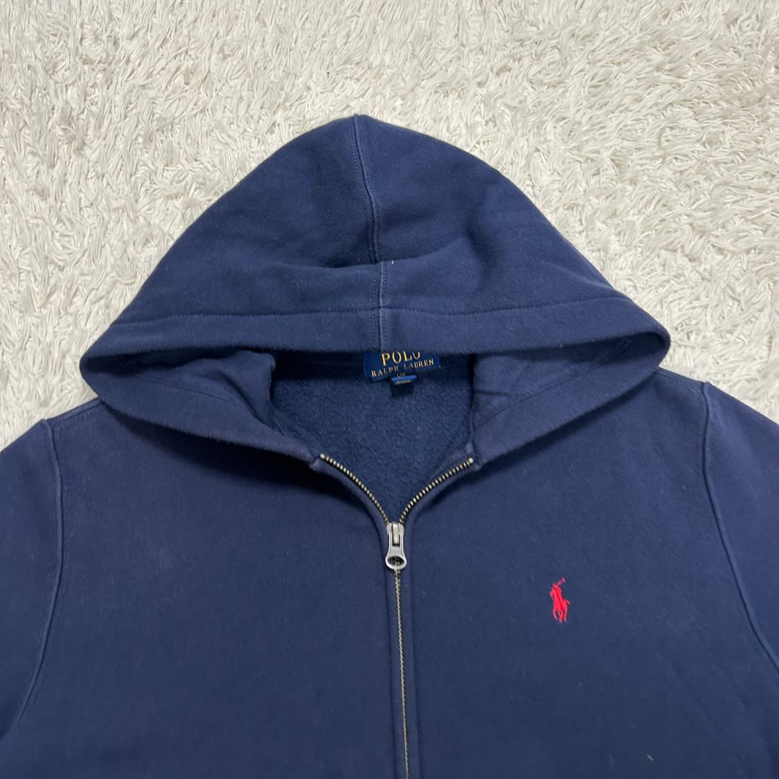 Polo Navy Zip-Up Hoodie 상품이미지5