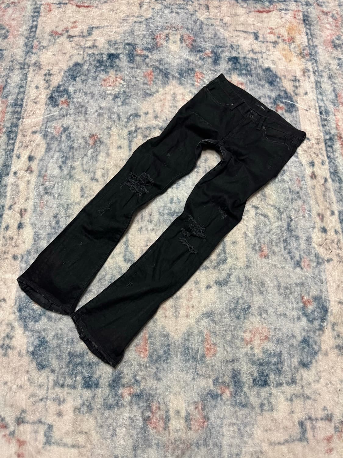 Civarize 00s black distressed zipper den 상품이미지1