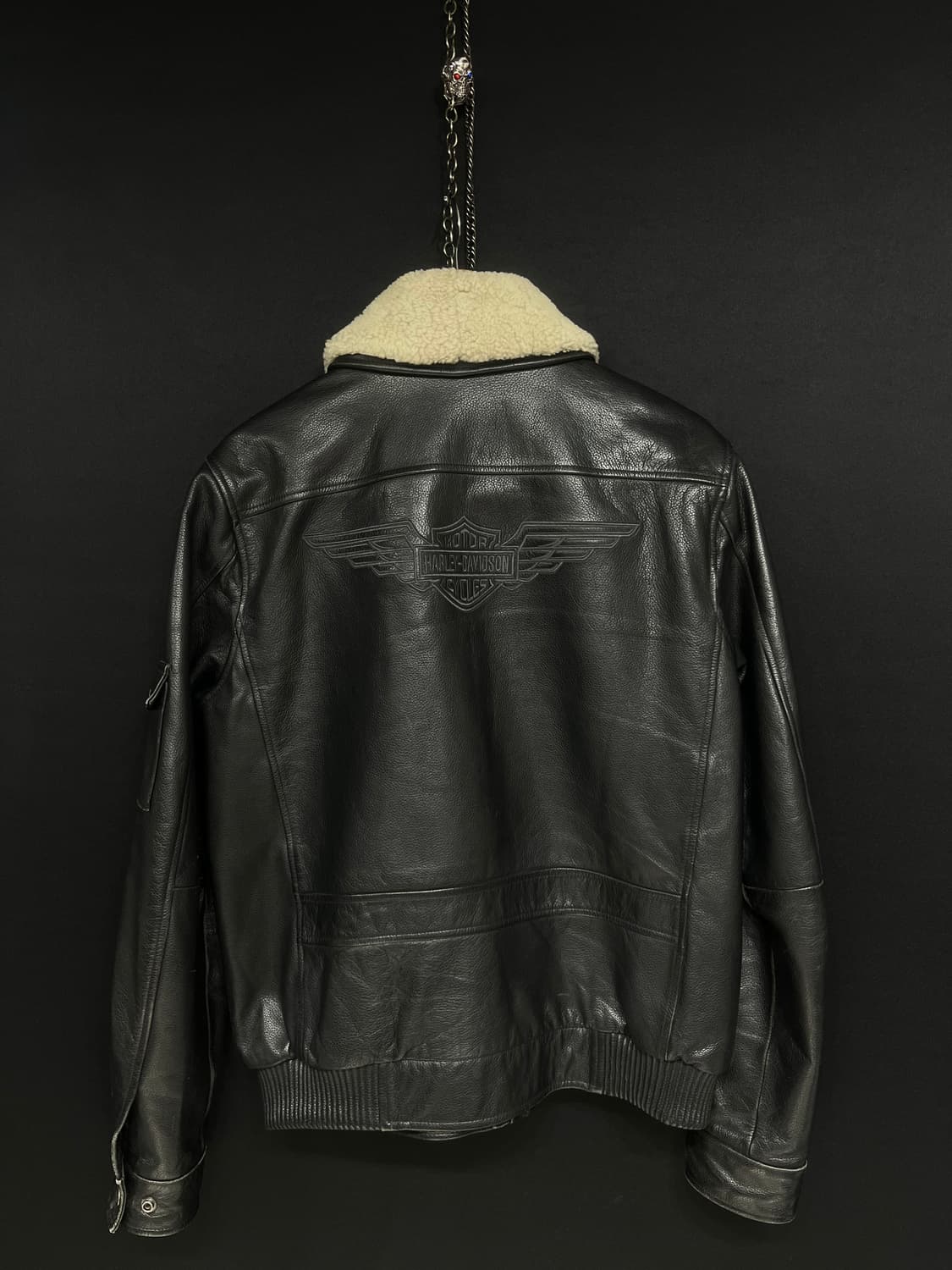 할리데이비슨 가죽 봄버 자켓 상품이미지6
