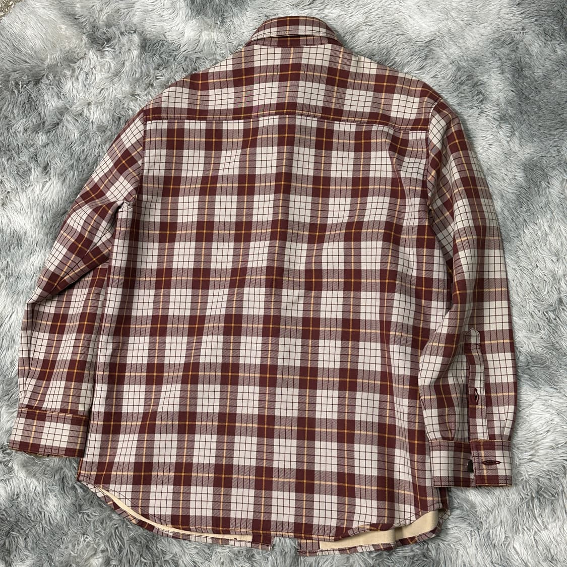 라프시몬스 18ss 패치 런웨이 체크셔츠 XL 상품이미지4