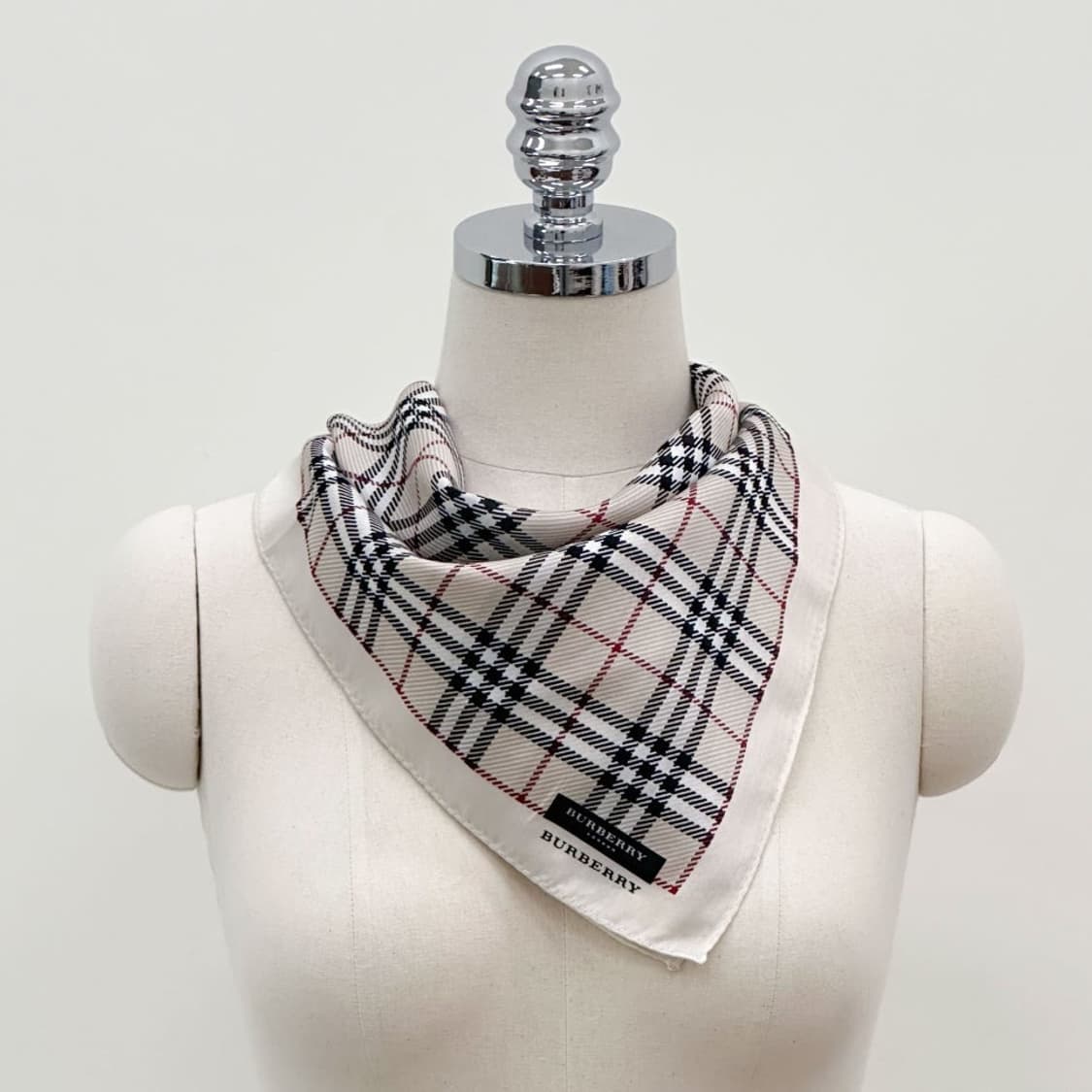 (새상품) burberry / 버버리 코튼 쁘띠스카프 손수건 상품이미지8