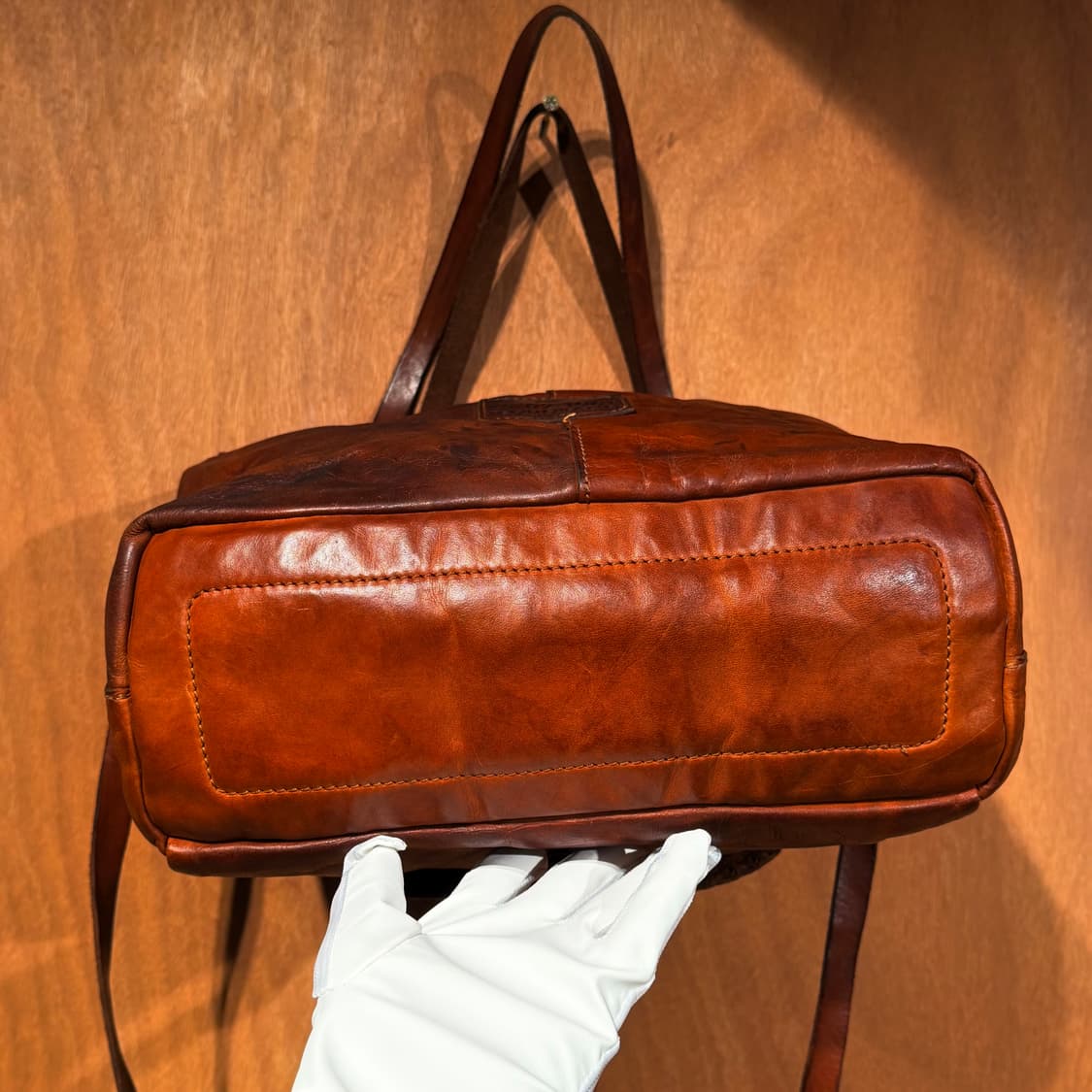 캄포마찌 이태리 베지터블 카우레더 토트백 숄더백 상품이미지4