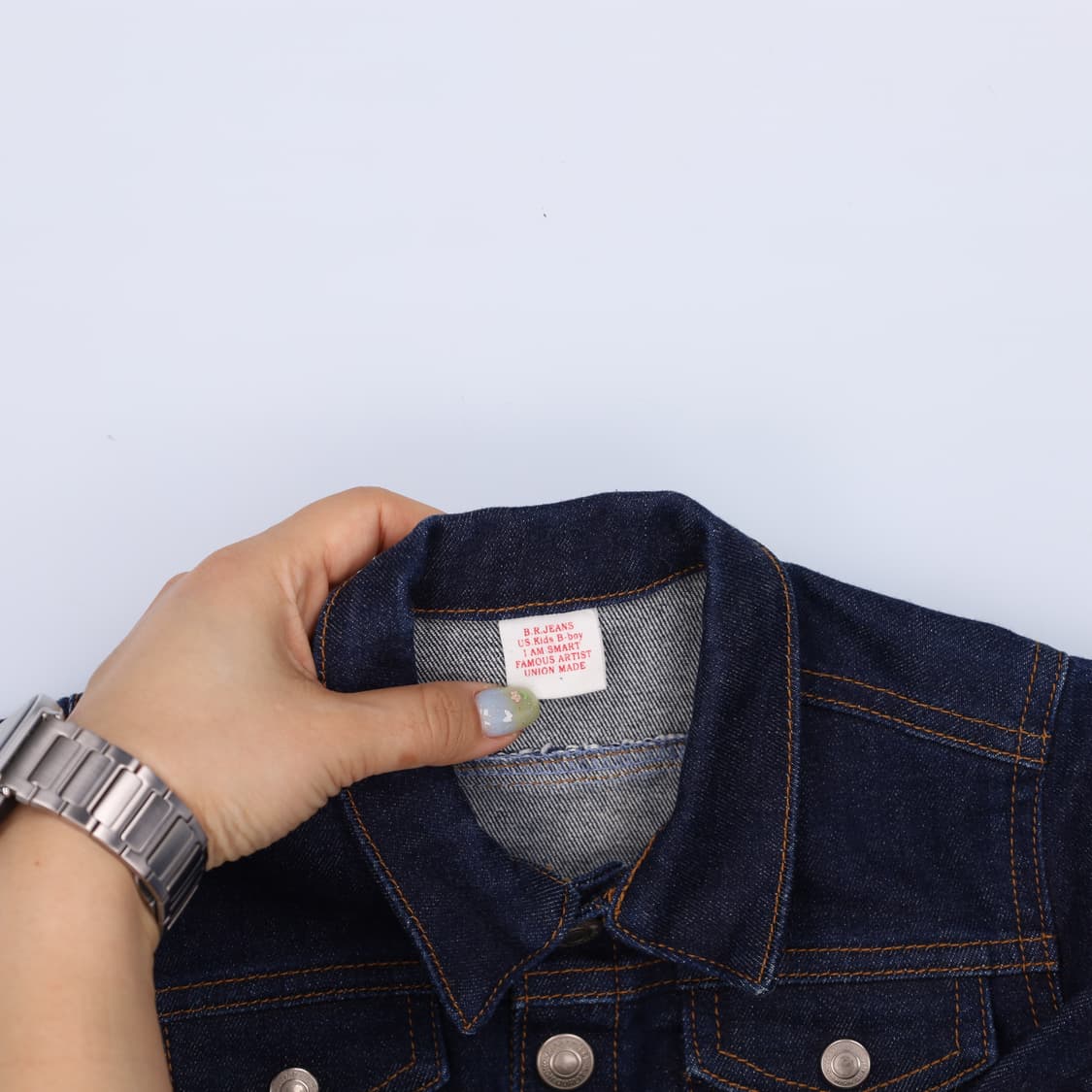 80 빈티지 B.R.JEANS 키즈 데님 자켓 0604J1 상품이미지2