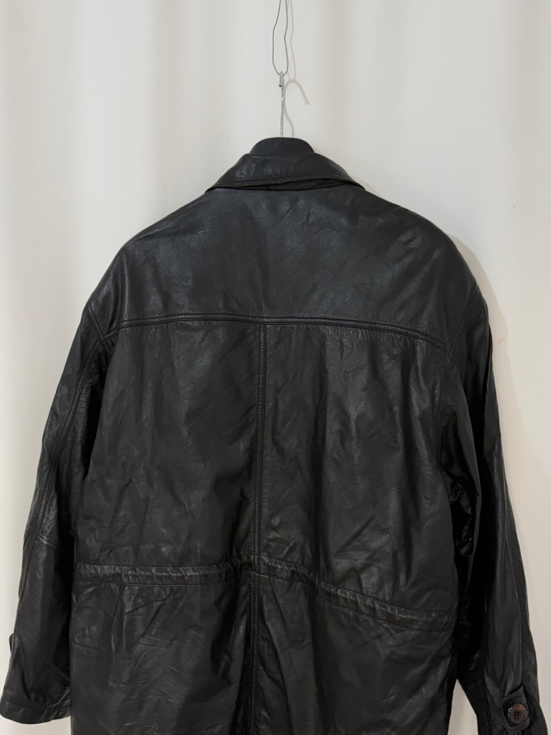  vintage lamb leather car coat  상품이미지5