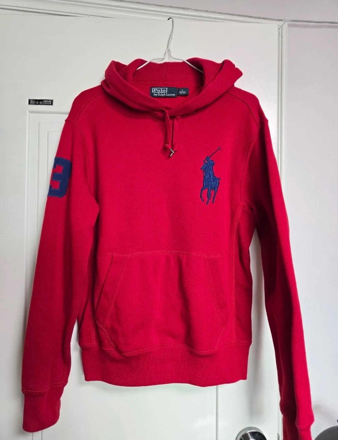 폴로 랄프로렌 빅포니 레드 후드티 상품이미지1