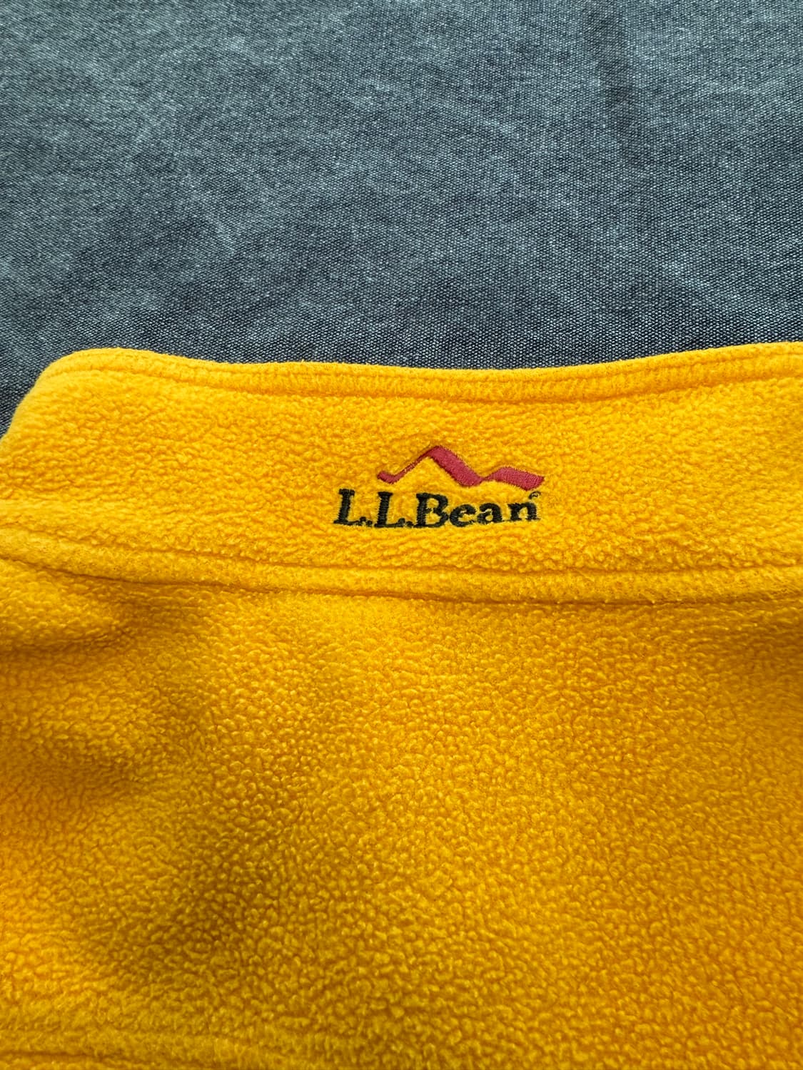 (L) 80s 엘엘빈 헤비 플리스 풀오버 옐로우 상품이미지6