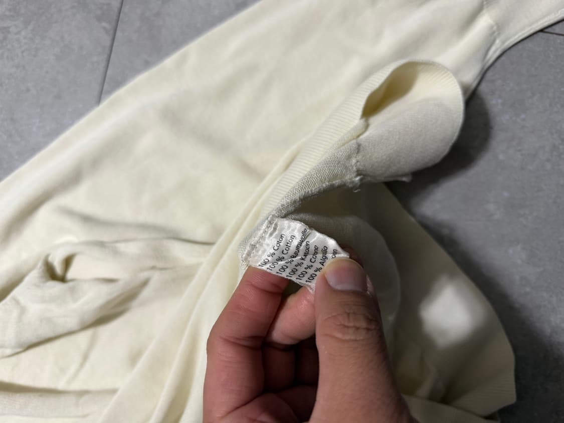 q 아이보리 빈티지 코튼 니트 105 size   상품이미지5