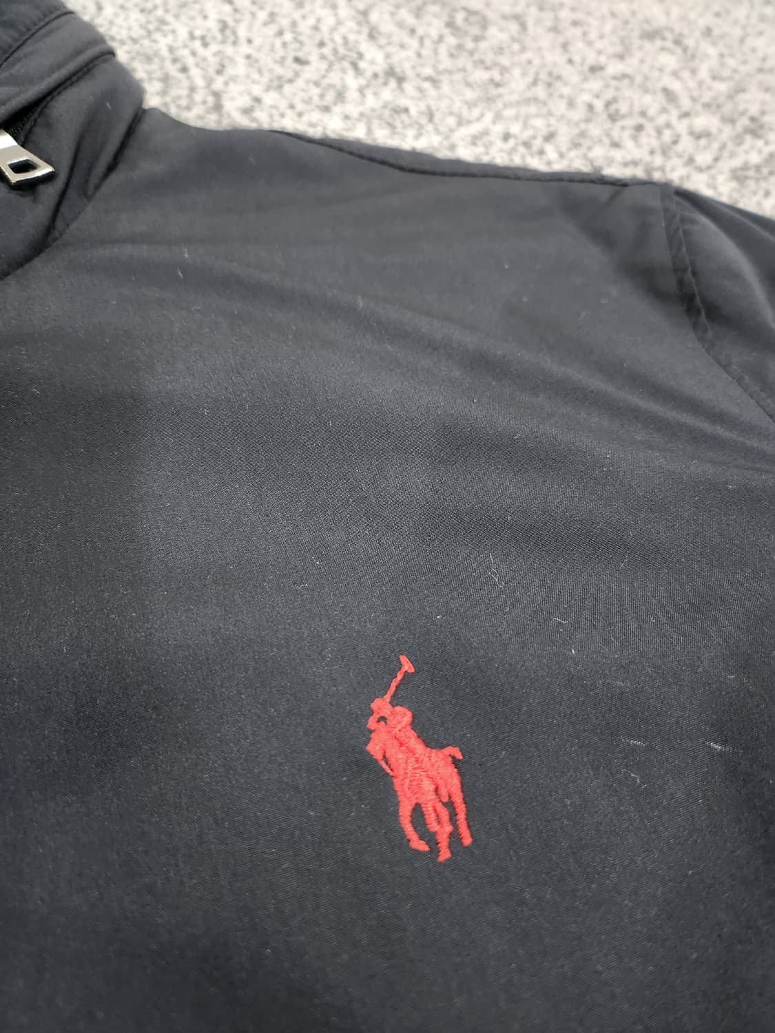 //폴로 랄프로렌 블랙 레드포니 집업 재킷 M 상품이미지6