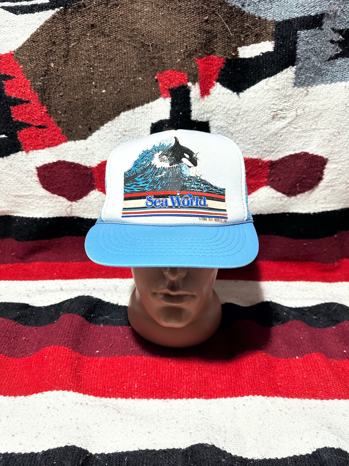 [빈티지] •Vintage 80s Sea World Trucker Cap 상품이미지1