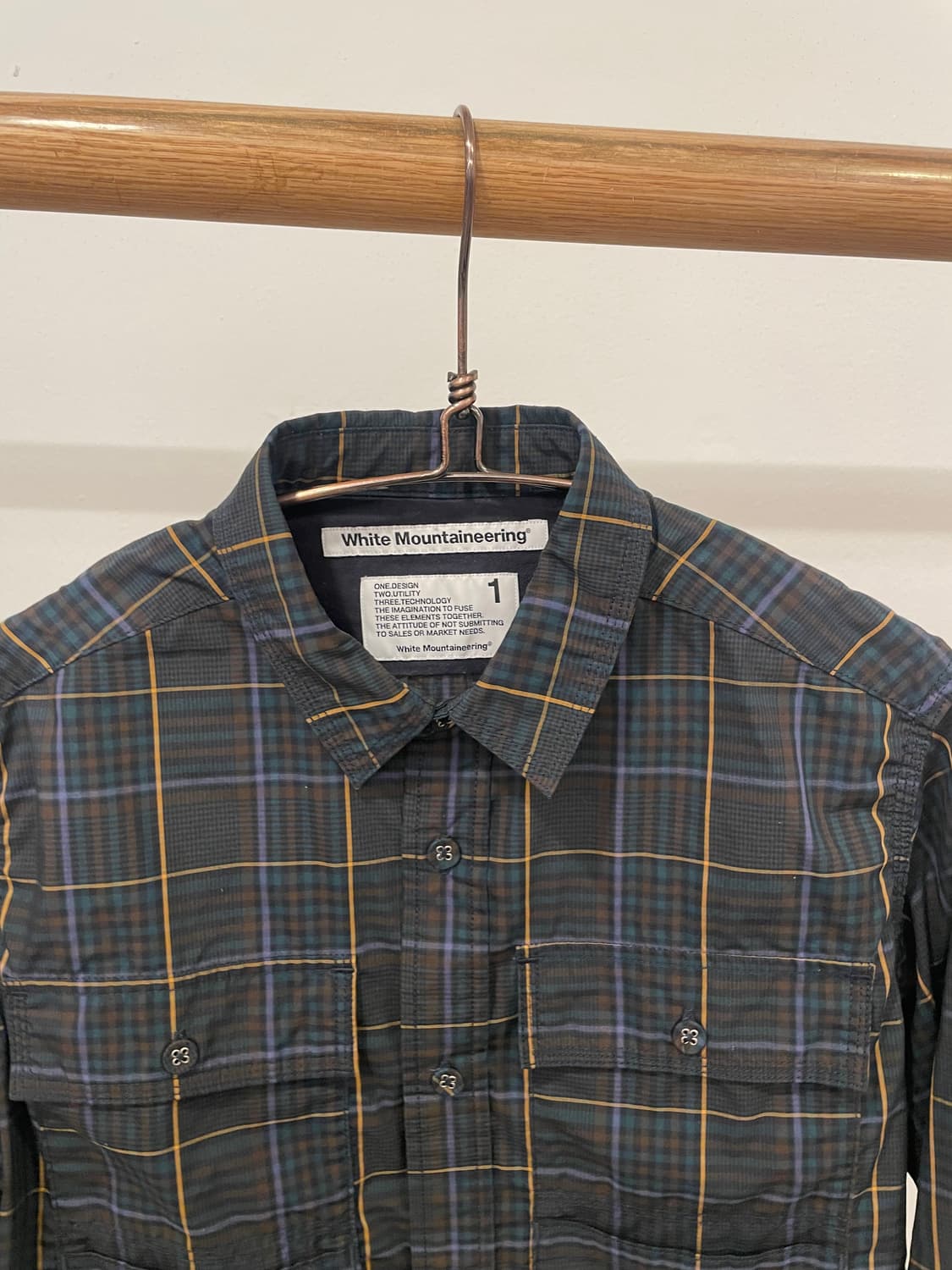 WHITE MOUNTAINEERING check shirt 상품이미지2