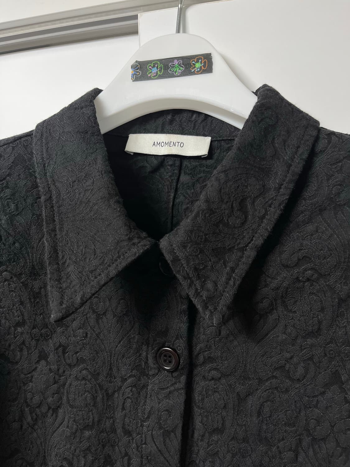 아모멘토 자카드 슬림 셔츠 상품이미지2