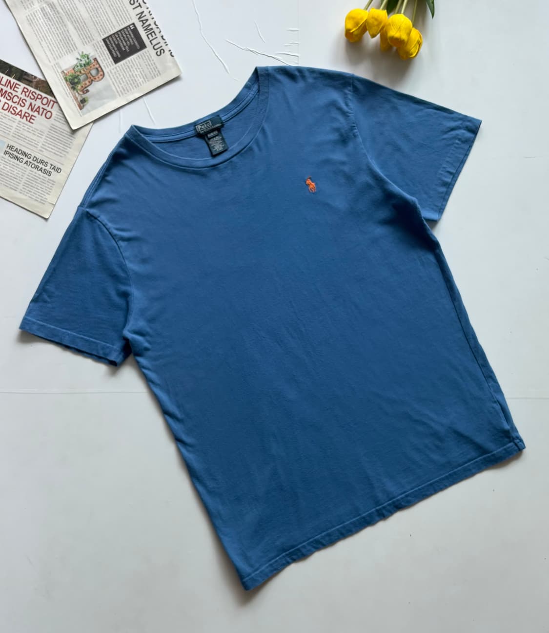 Polo 폴로랄프로렌 라운드 블루 반팔티 상품이미지1