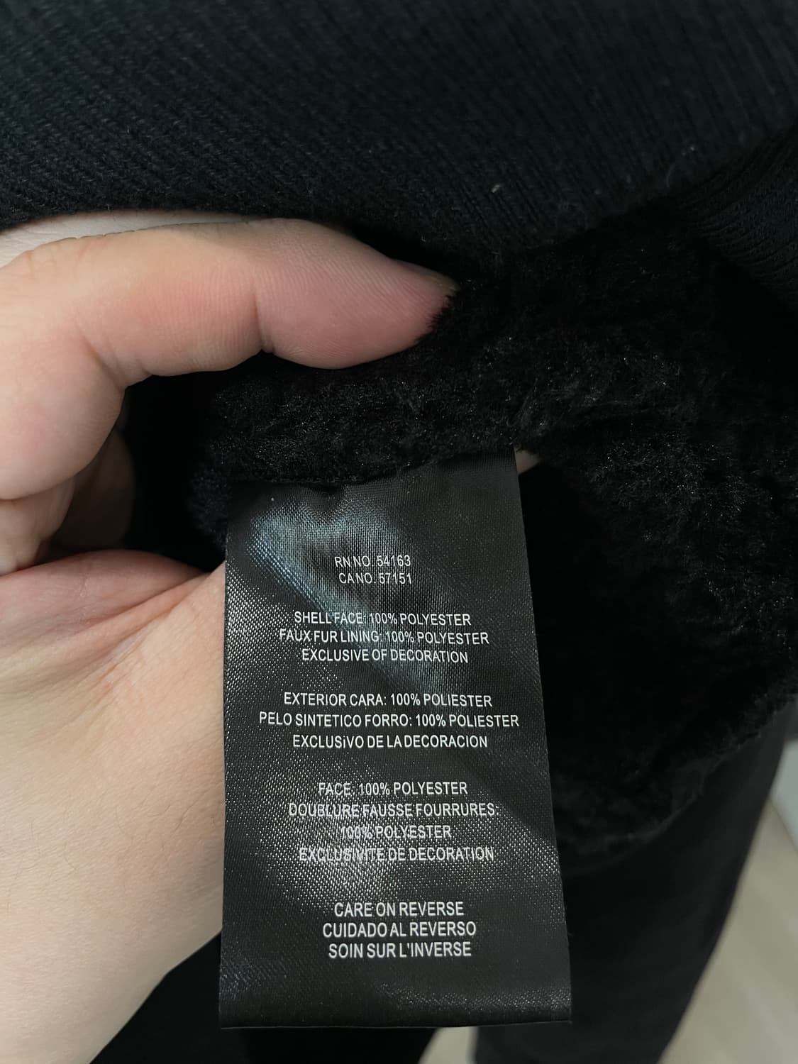 (L) DKNY 블랙 시어링 자켓 상품이미지7